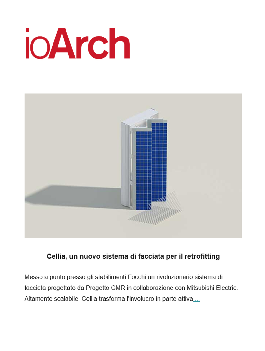 Cellia®, il sistema di facciata di Progetto CMR e Focchi per il retrofitting